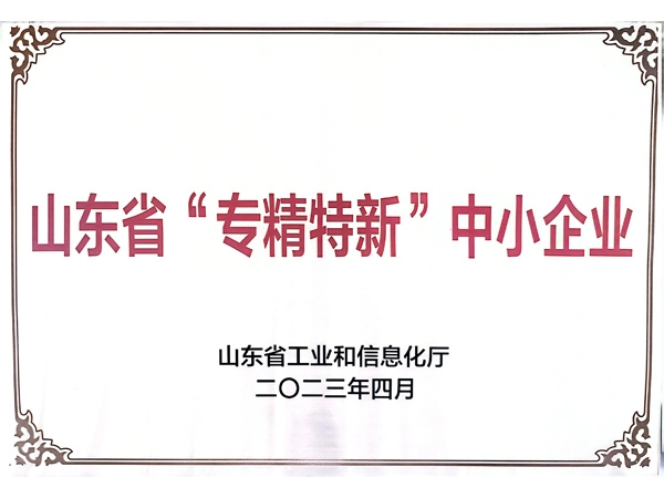 山東省“專(zhuān)精特新”中小企業(yè)